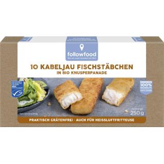 Kabeljau Fischstäbchen 10er